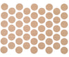Screw Cover Caps Self-Adhesive - Corrugated Oak 14mm