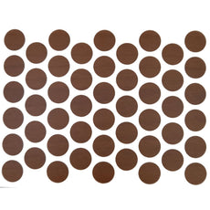 Screw cover caps Self-Adhesive - Dark Walnut 14mm