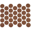 Screw cover caps Self-Adhesive - Dark Walnut 18mm