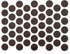 Screw cover caps Self-Adhesive - Dark Zebrano 14mm
