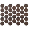 Screw cover caps Self-Adhesive - Dark Zebrano 18mm