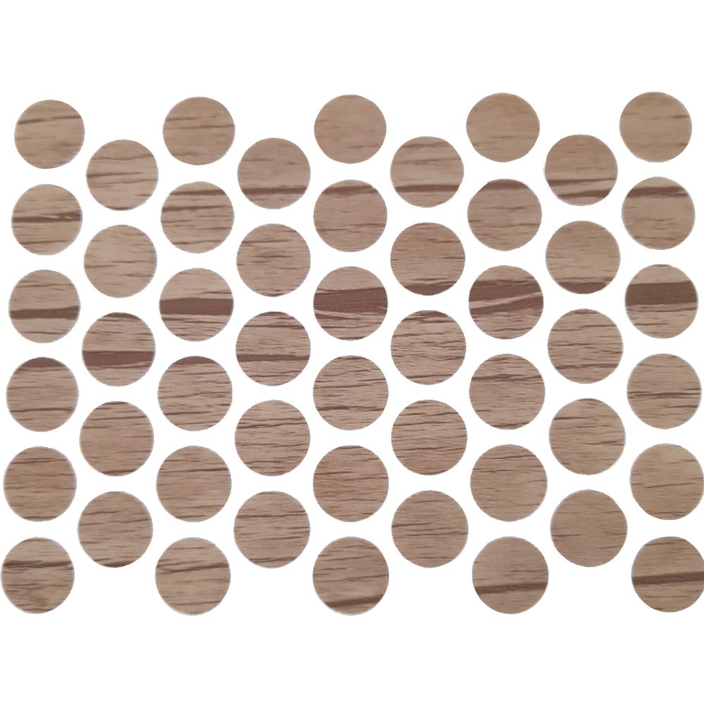 Screw cover caps Self-Adhesive - Light Antique 14mm Furnica