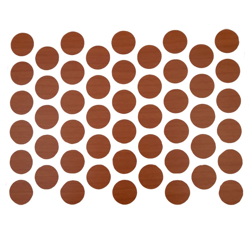 Screw cover caps Self-Adhesive - Light Cherry 14mm Furnica