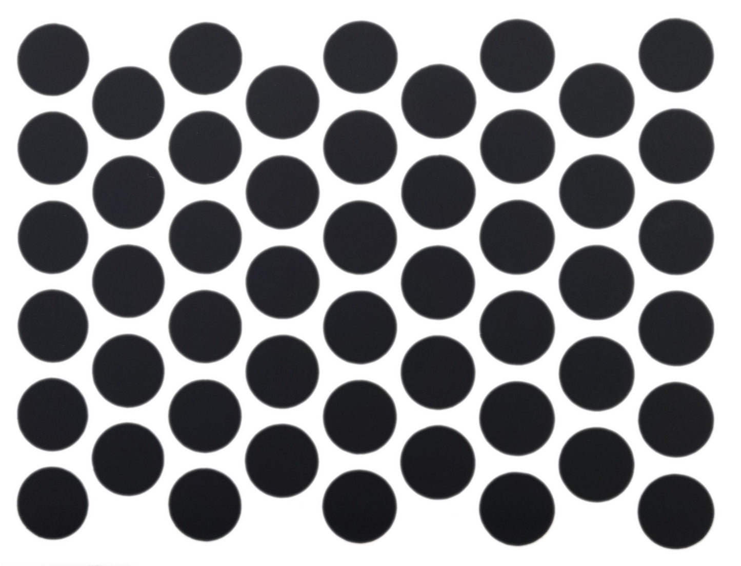 Screw cover caps Self-Adhesive - Matt Black 14mm Furnica