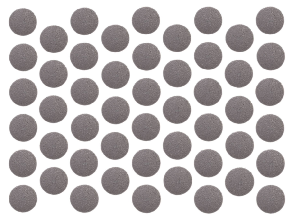 Screw cover caps Self-Adhesive - Metallic Grey 14mm Furnica