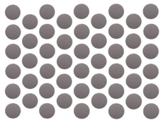 Screw cover caps Self-Adhesive - Metallic Grey 14mm