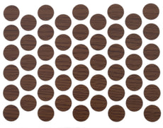 Screw cover caps Self-Adhesive - Milas Walnut 14mm