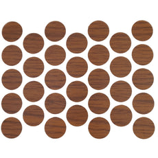 Screw cover caps Self-Adhesive - Milas Walnut 18mm