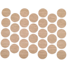 Screw cover caps Self-Adhesive - Natural Oak 18mm