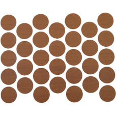 Screw cover caps Self-Adhesive - New Walnut 18mm