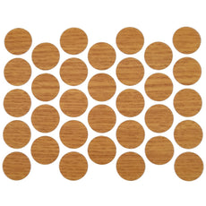 Screw cover caps Self-Adhesive - Oak 18mm