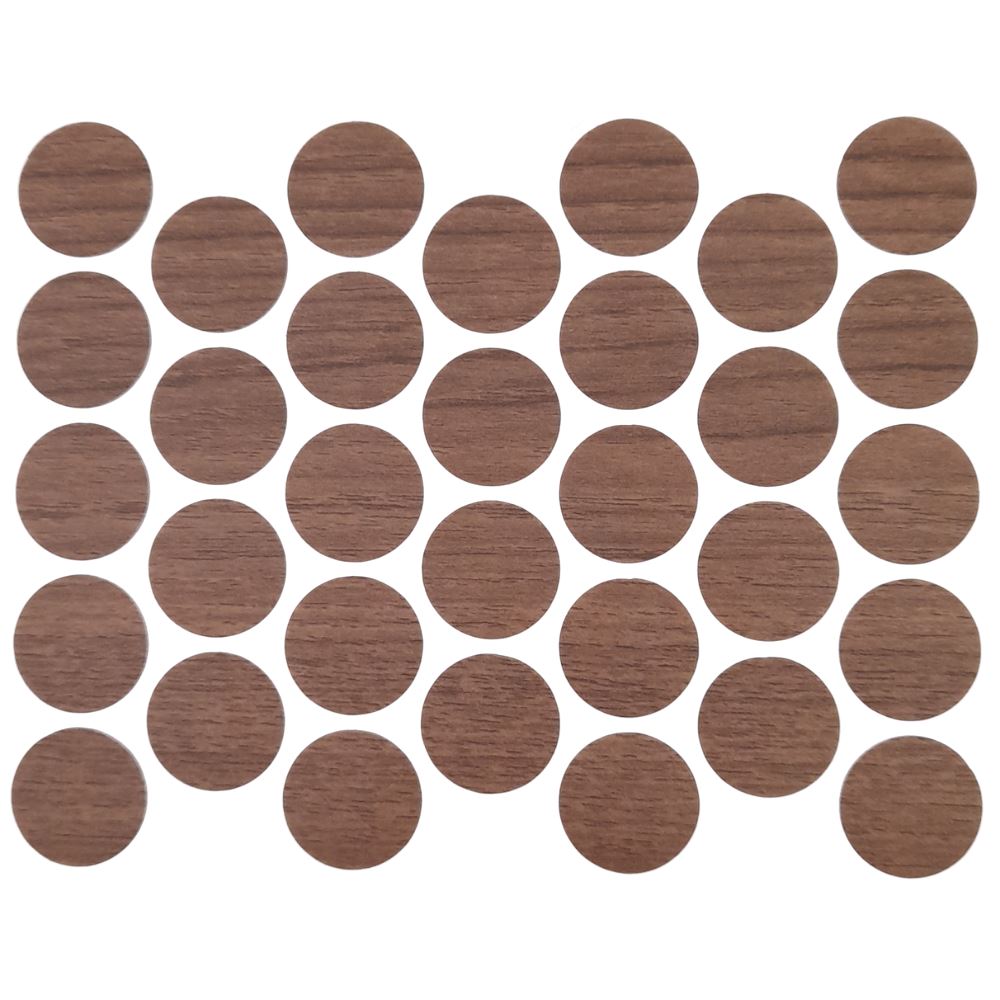 Screw Cover Caps Self-Adhesive -  Oak Chamonix  18mm