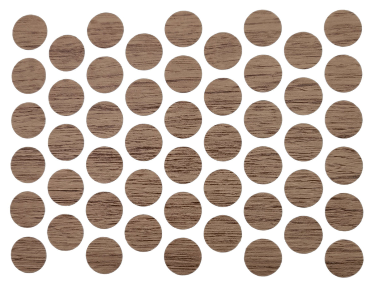 Screw cover caps Self-Adhesive - Oak Halifax 14mm Furnica