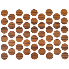Screw cover caps Self-Adhesive - Olive 14mm
