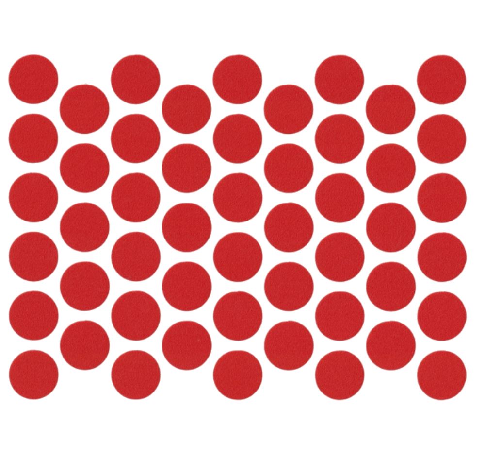 Screw cover caps Self-Adhesive - Red 14mm NTP