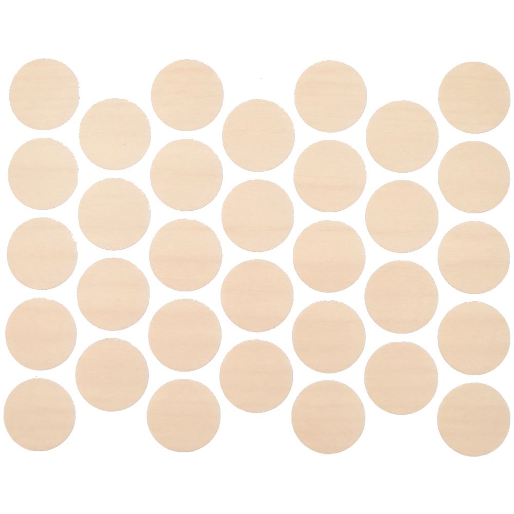 Screw cover caps Self-Adhesive - Soft Maple 18mm