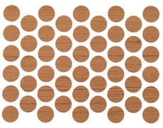 Screw cover caps Self-Adhesive - Teak 14mm