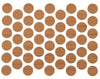 Screw cover caps Self-Adhesive - Teak 14mm