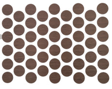Screw cover caps Self-Adhesive - Venezia Walnut 14mm