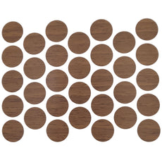 Screw cover caps Self-Adhesive - Venezia Walnut 18mm