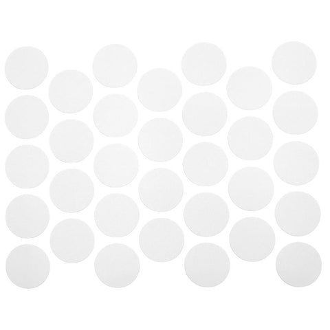 Screw cover caps Self-Adhesive - White 18mm Furnica