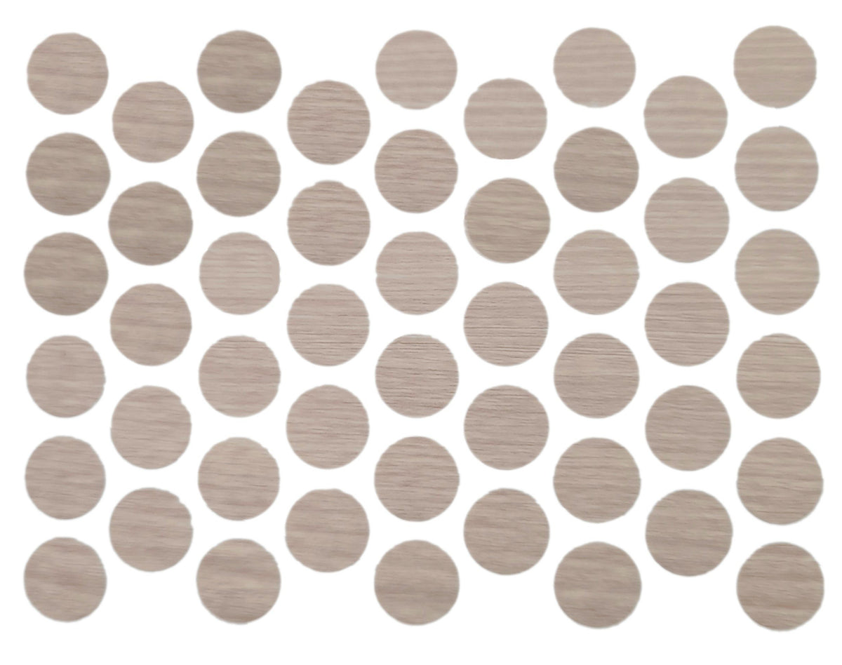 Screw cover caps Self-Adhesive - White Pine 14mm Furnica