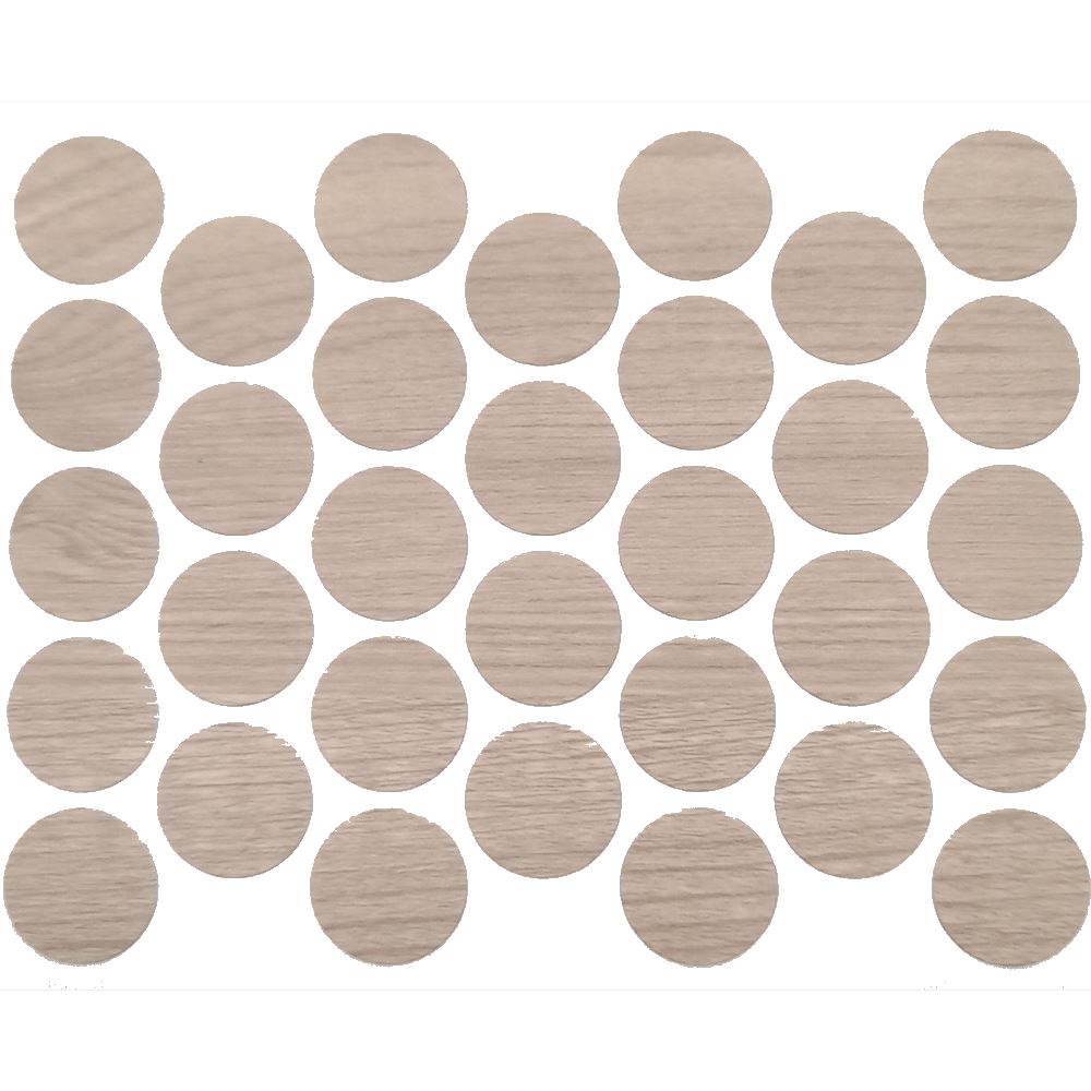 Screw cover caps Self-Adhesive - White Pine 18mm