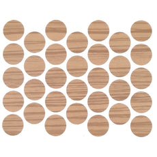 Screw cover caps Self-Adhesive - Zebrano 18mm