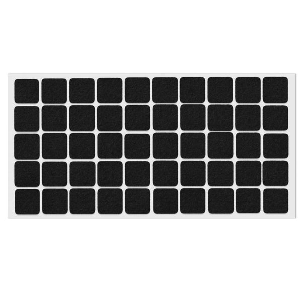 SelfAdhesive Felt Pad 20x20mm Black Furnica