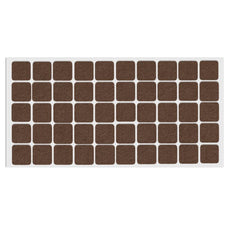 Self-Adhesive Felt Pad 20x20mm Brown