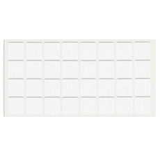 Self-Adhesive Felt Pad 25x25mm - White