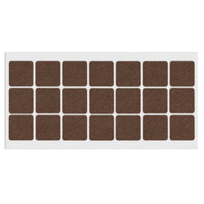 Self-Adhesive Felt Pad 30x30mm Brown