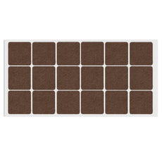 Self-Adhesive Felt Pad 35x35mm Brown