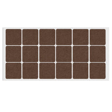 Self-Adhesive Felt Pad 35x35mm Brown