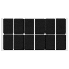 Self-Adhesive Felt Pad 35x55mm Black