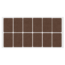 Self-Adhesive Felt Pad 35x55mm Brown