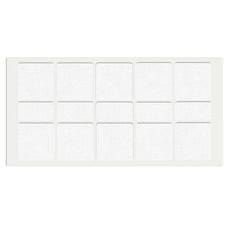 Self-Adhesive Felt Pad 40x40mm/20x40mm White
