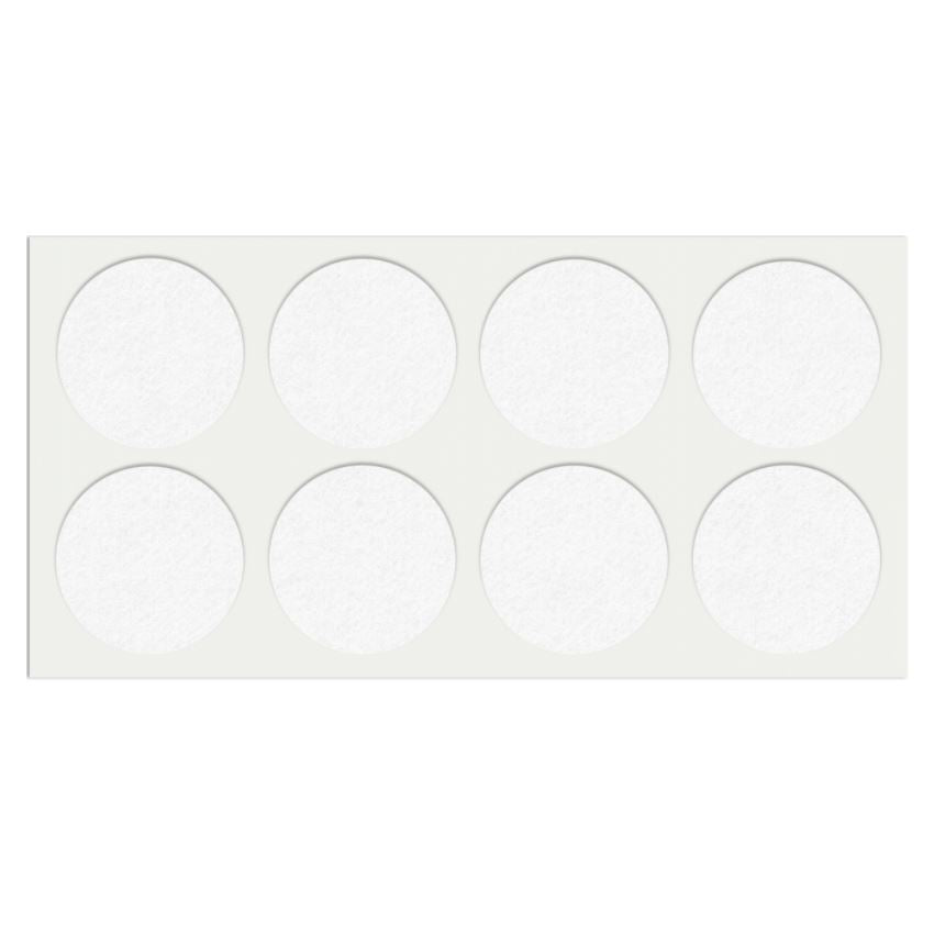 Self-Adhesive Felt Pad Ø50mm White