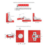 Soft-Close Hinge, H0 Mounting Plate with EURO Screws, Flush Doors