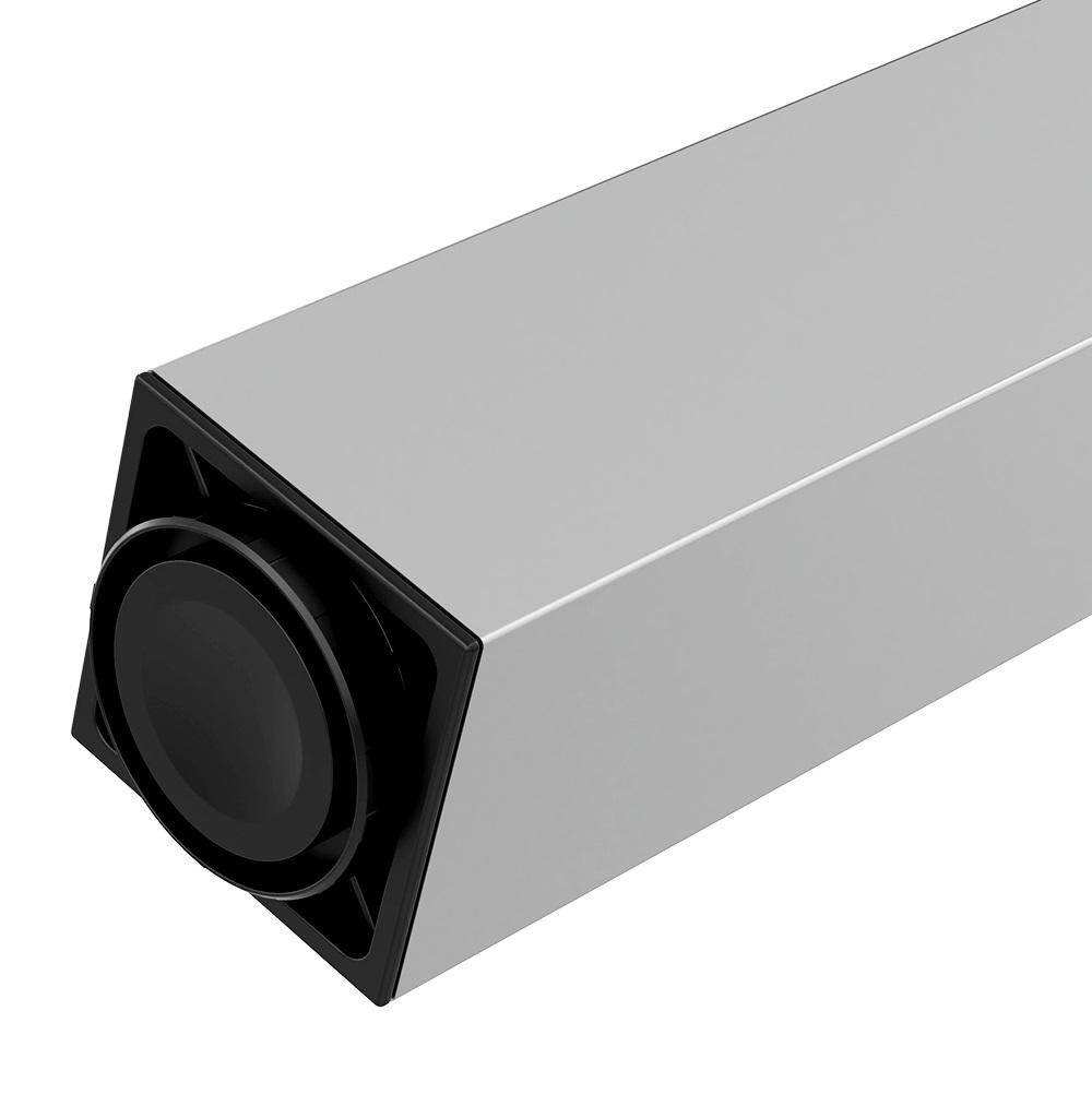 Square Furniture Leg 710mm, Aluminum, ZnAl Mounting Plate