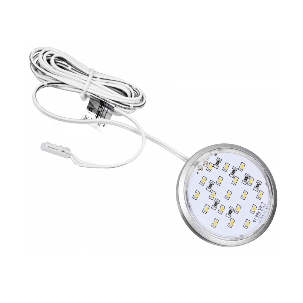 Surface Mounted LED Light Fixture + 1.6W 12V LED Light Source NTP Cool White