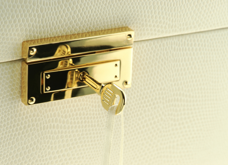 What determines the security of furniture locks?