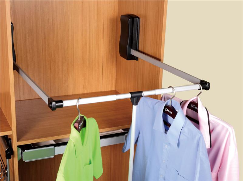 Pull out wardrobe rail - make the most of your space
