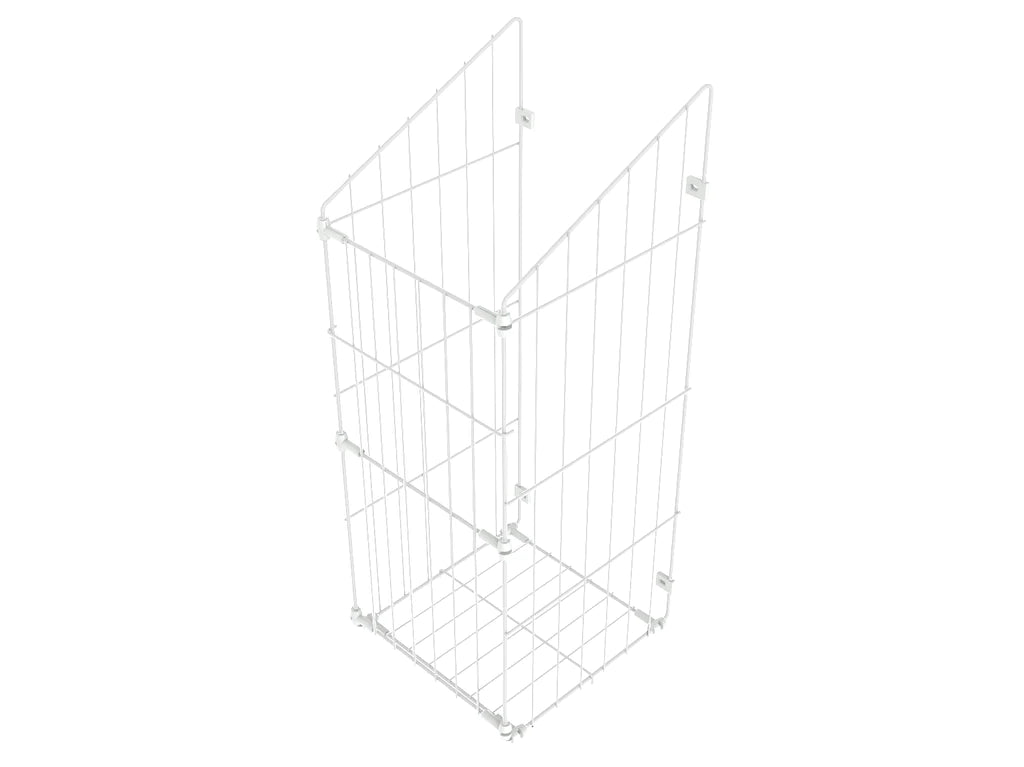Folding Laundry Basket 40cm - White – Furnica