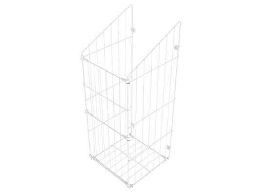 Folding Laundry Basket 40cm - White