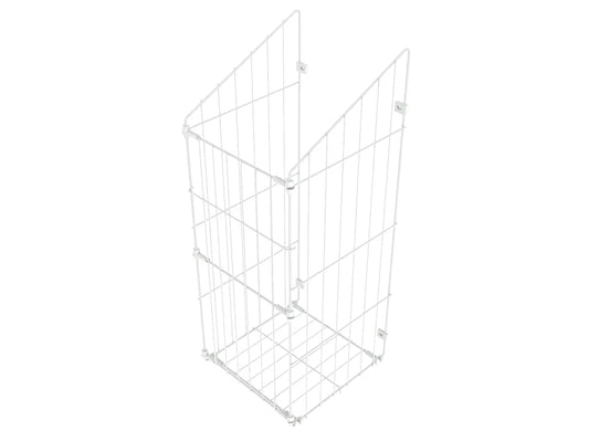 Folding laundry basket 50cm - White