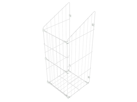 Folding laundry basket 60cm - White