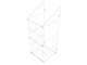 Folding laundry basket 60cm - White