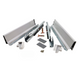Set of Soft-Close Drawer System, LOW, H: 68mm, Silver