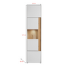 CARLO VII - Living Room Furniture Set - White Matt / Wotan Oak